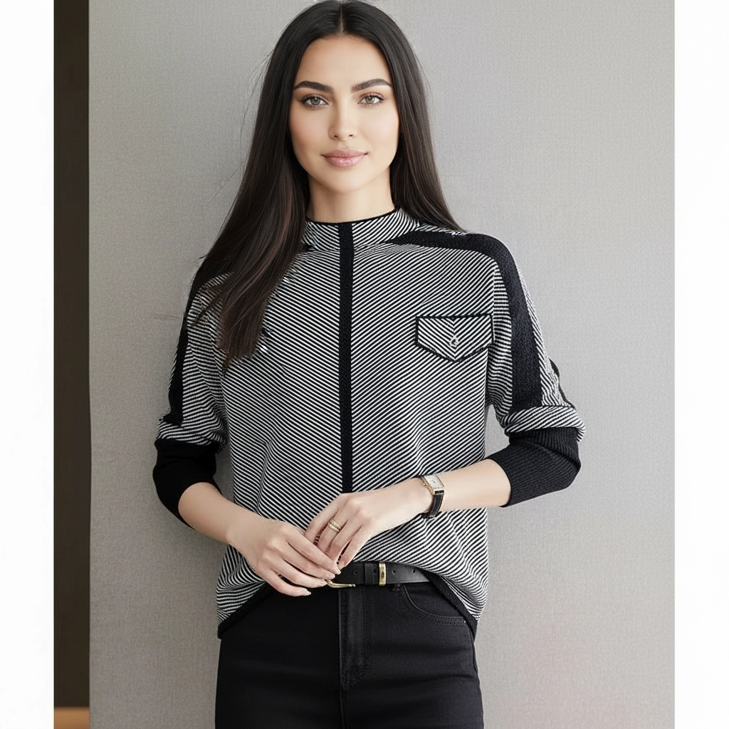 Grafische dames pullover– Alina