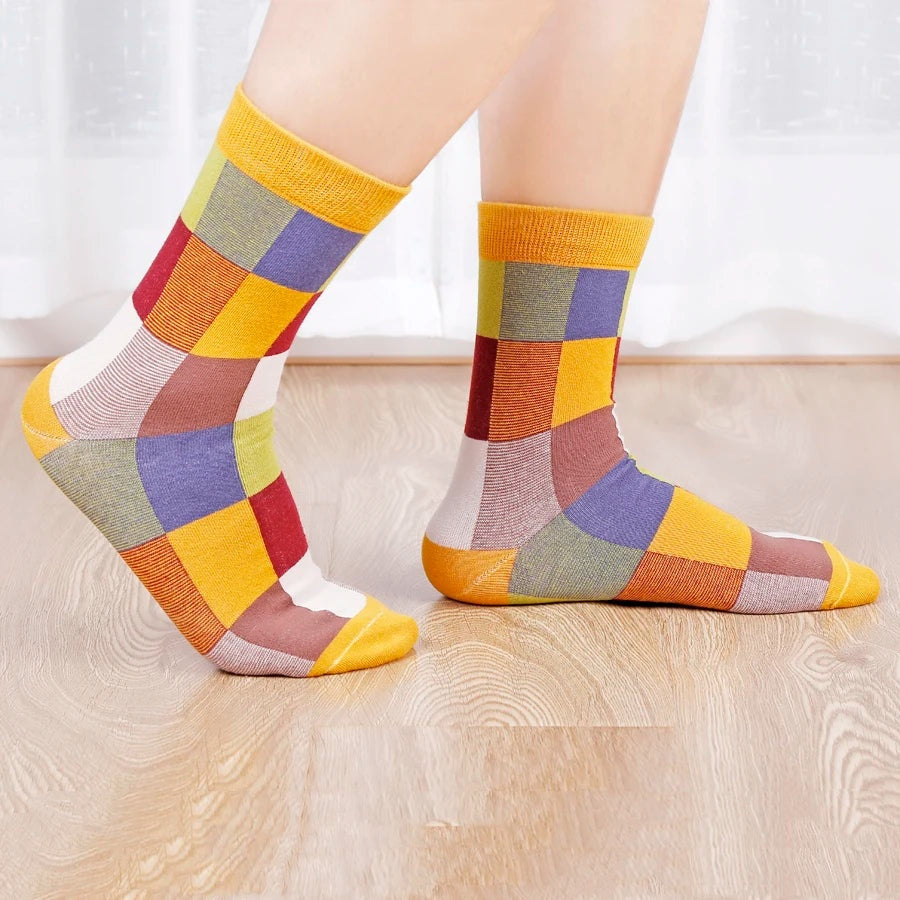 Grafische dames sokkenset met kleurvlakken – Color Theory