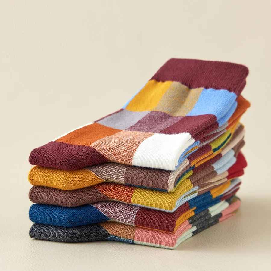 Grafische dames sokkenset met kleurvlakken – Color Theory