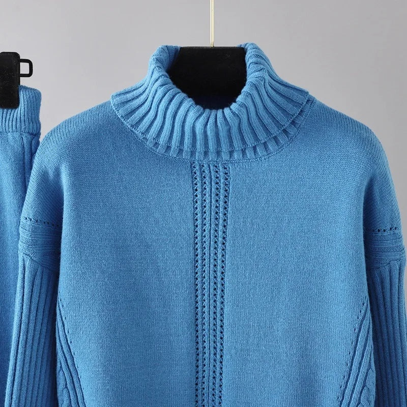 Kabelgebreide co-ord set – Isabella