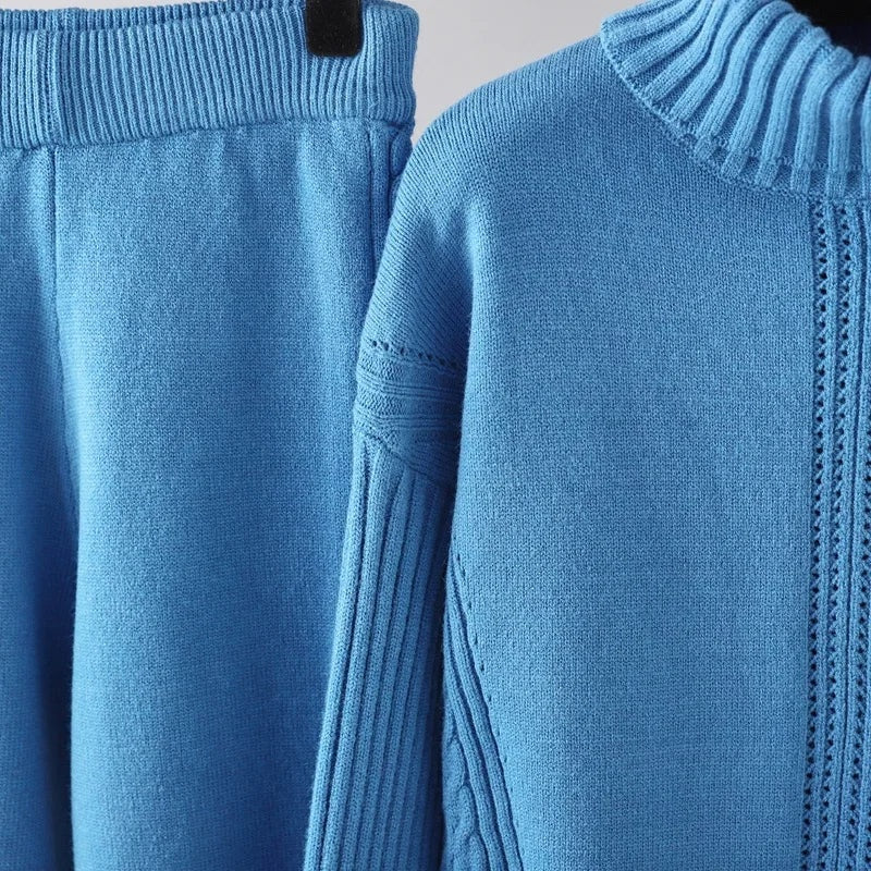 Kabelgebreide co-ord set – Isabella