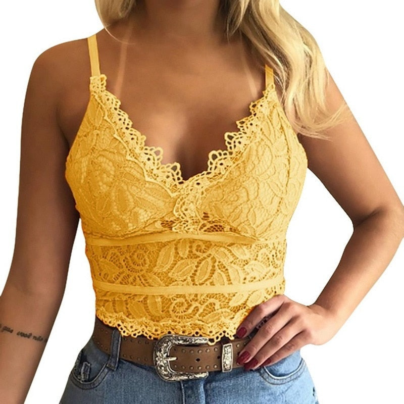Lace women’s V-neck top – Kyara
