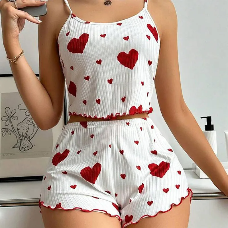 Katoenen dames short pyjama set – Rosalie