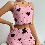 Katoenen dames short pyjama set – Rosalie