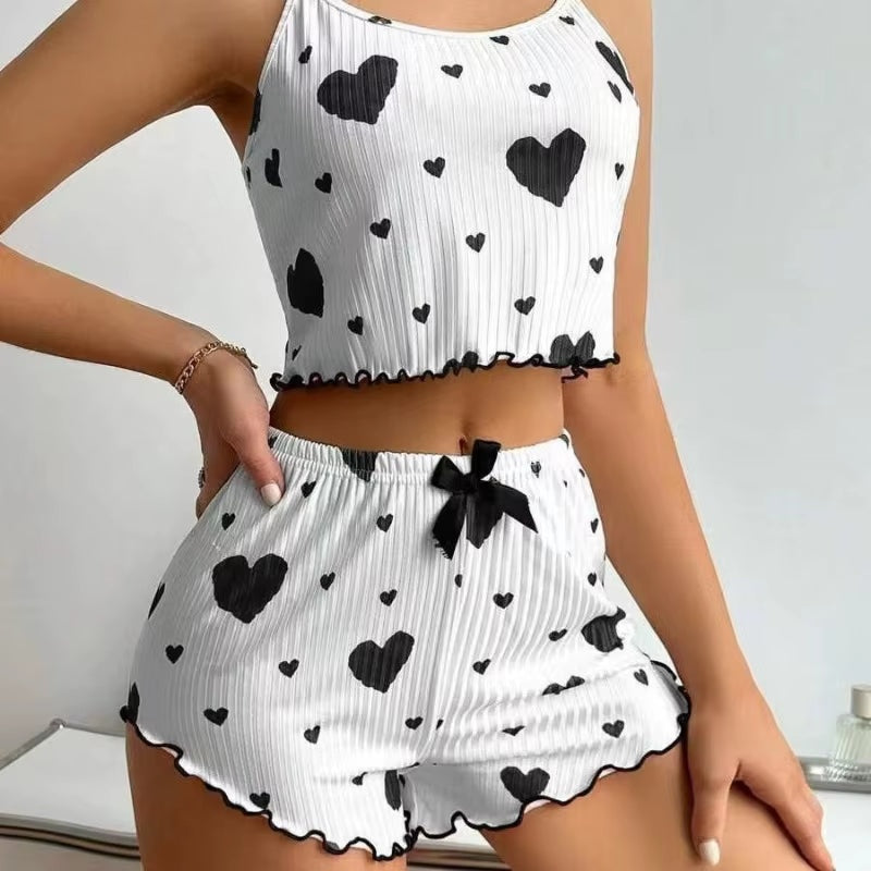 Katoenen dames short pyjama set – Rosalie