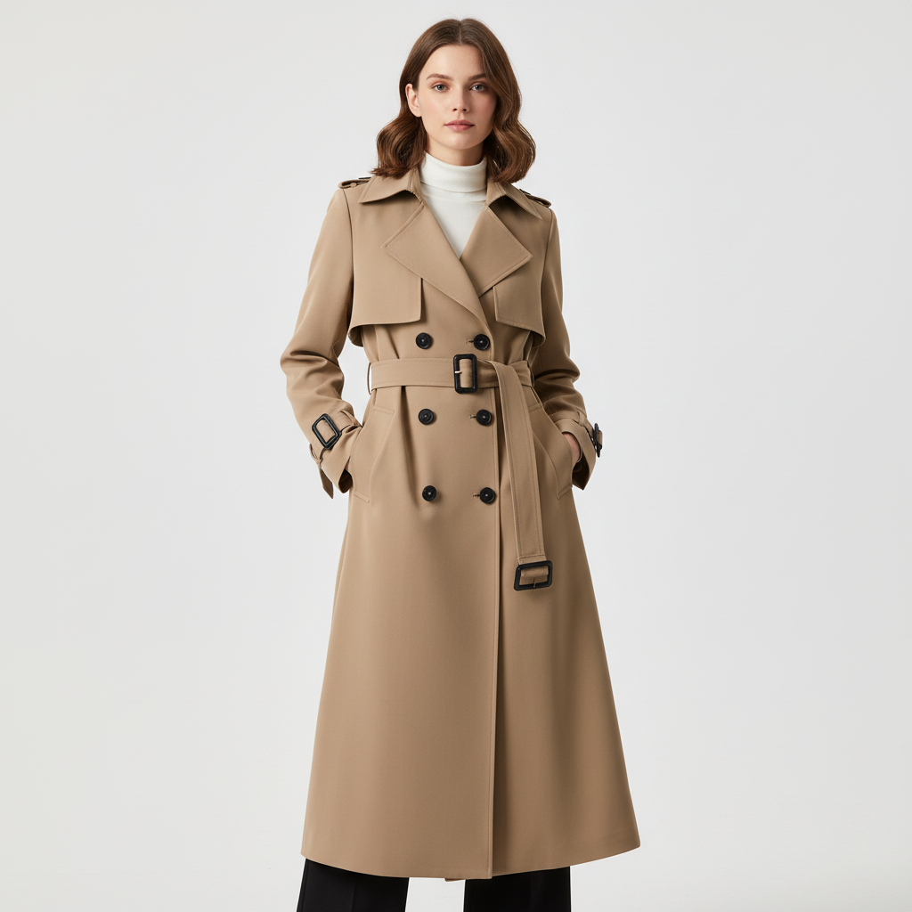 Klassieke double-breasted trenchcoat - Olivia
