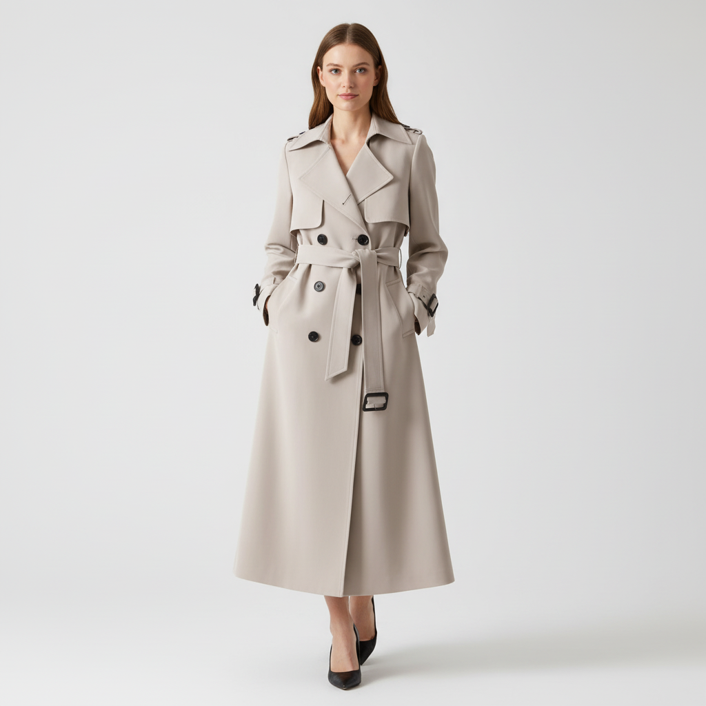 Klassieke double-breasted trenchcoat - Olivia