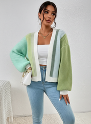 Kleurrijk dames vest met colourblock design – Mirelle