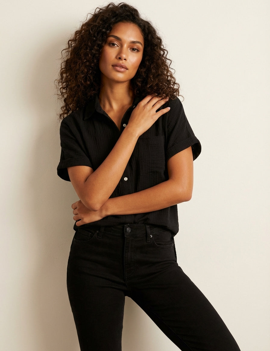 Short-sleeve women's blouse – Maëlys