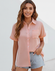 Korte mouwen blouse dames – Maëlys