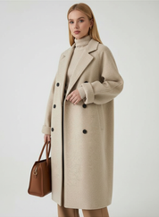 Lange double-breasted mantel - Isabelle
