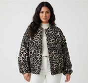 Leopard print dames bomberjack – Grace