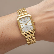 Leren dameshorloge in roségoud Valeria, stijlvol horloge met elegante wijzerplaat en luxe uitstraling
