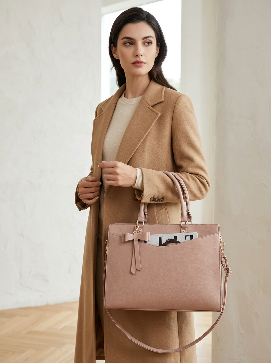 Leren laptoptas – Elara