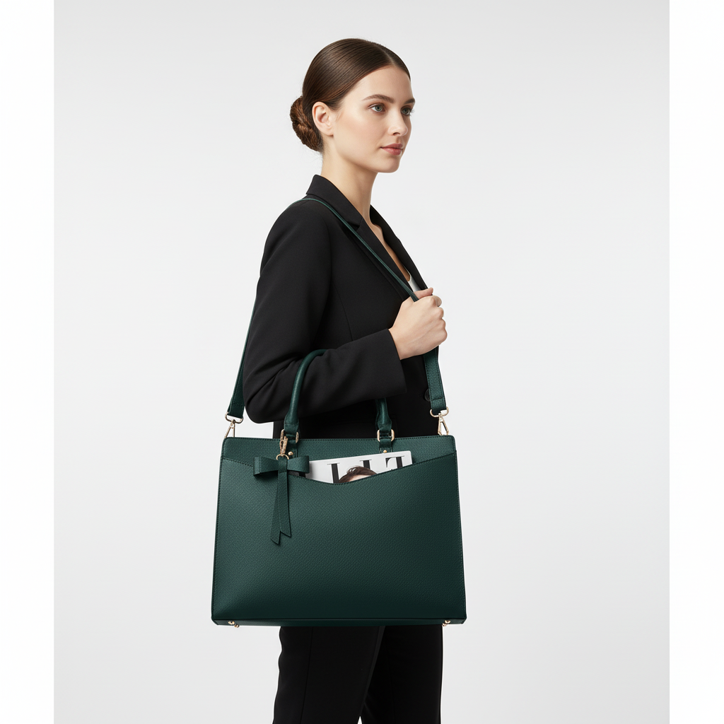 Leren laptoptas – Elara