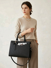 Leren laptoptas – Elara