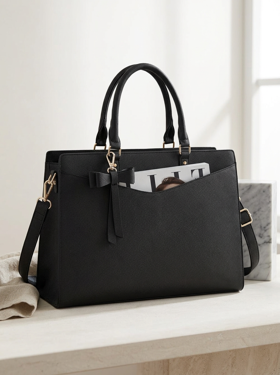 Leren laptoptas – Elara