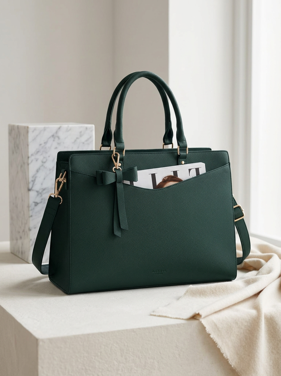 Leren laptoptas – Elara