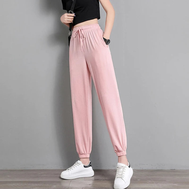 Lichtgewicht dames jogger met elastische taille