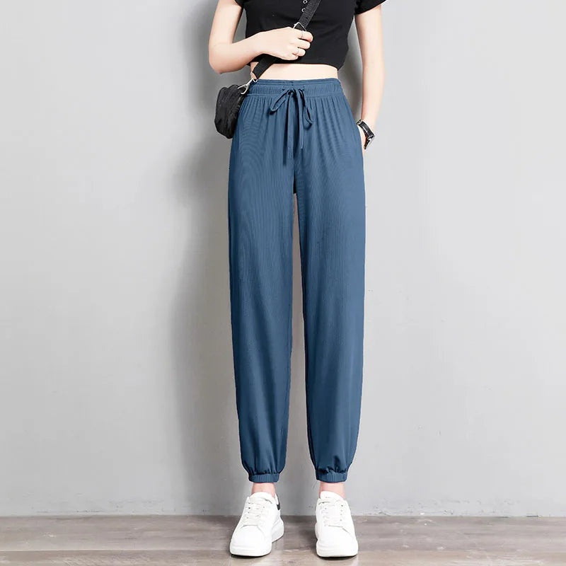 Lichtgewicht dames jogger met elastische taille