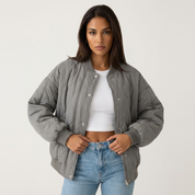 Lichtgewicht gewatteerde dames bomberjack met relaxed fit – Isabelle