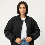 Lichtgewicht gewatteerde dames bomberjack met relaxed fit – Isabelle