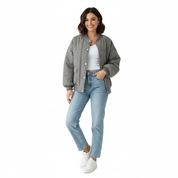 Lichtgewicht gewatteerde dames bomberjack met relaxed fit – Isabelle