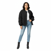 Lichtgewicht gewatteerde dames bomberjack met relaxed fit – Isabelle