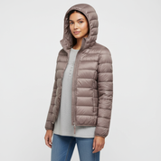 Lichtgewicht gewatteerde dames jas met capuchon – Aria