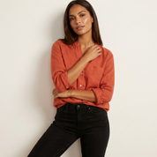 Linnen dames blouse met knoopsluiting – Juliette