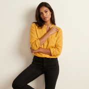 Linnen dames blouse met knoopsluiting – Juliette