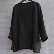 Linnen dames blouse met relaxte pasvorm – Camille