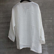 Linnen dames blouse met relaxte pasvorm – Camille