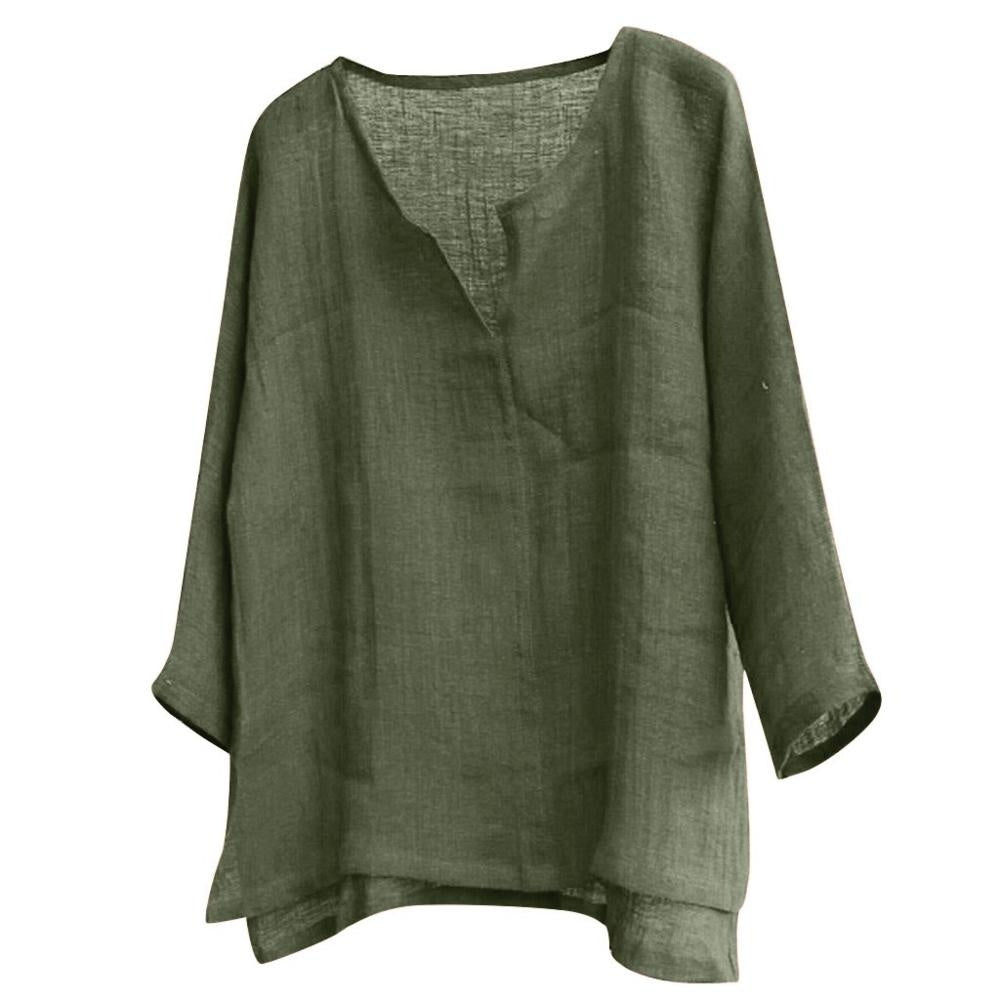 Linnen dames blouse met relaxte pasvorm – Camille