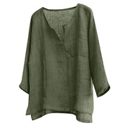 Linnen dames blouse met relaxte pasvorm – Camille