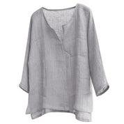 Linnen dames blouse met relaxte pasvorm – Camille