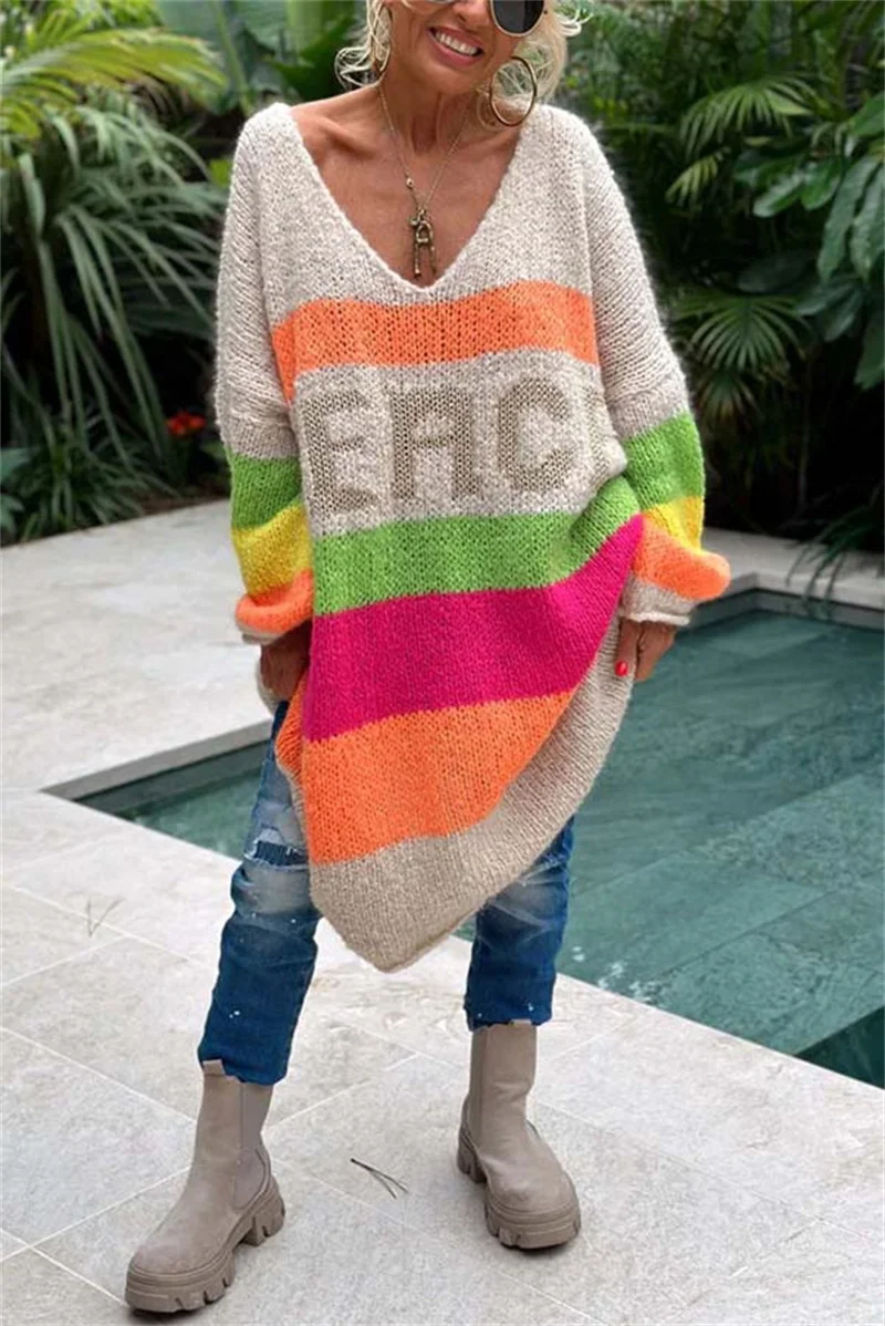 Losse Ibiza Peace Trui Dames – Pamela