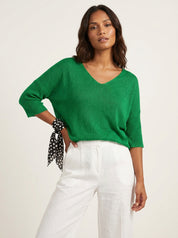Luchtige V-hals dames trui – Marise