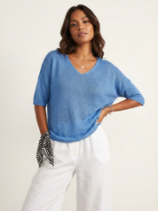 Luchtige V-hals dames trui – Marise