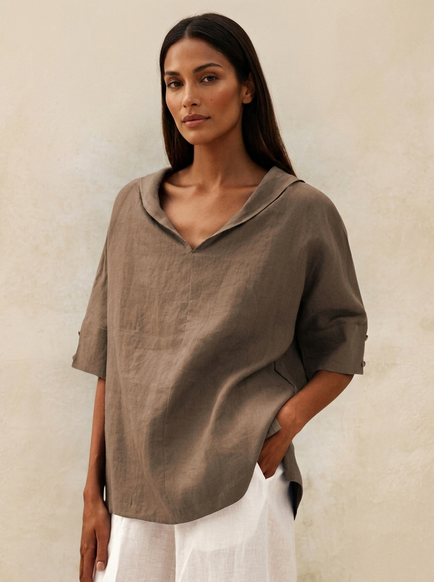 Luchtige Blouse met Elegante Kraag - Sanne