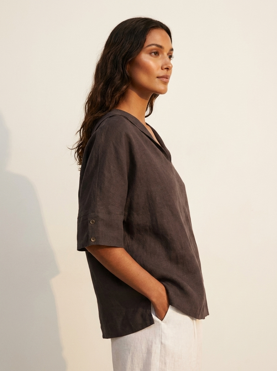 Luchtige Blouse met Elegante Kraag - Sanne