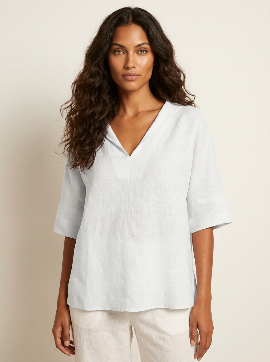 Luchtige Blouse met Elegante Kraag - Sanne