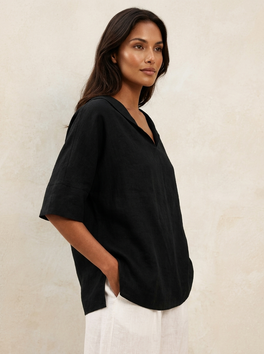 Luchtige Blouse met Elegante Kraag - Sanne
