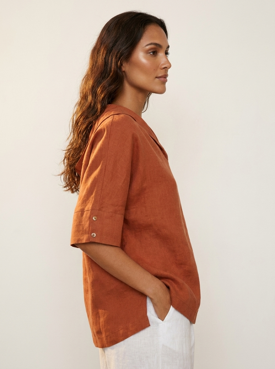 Luchtige Blouse met Elegante Kraag - Sanne