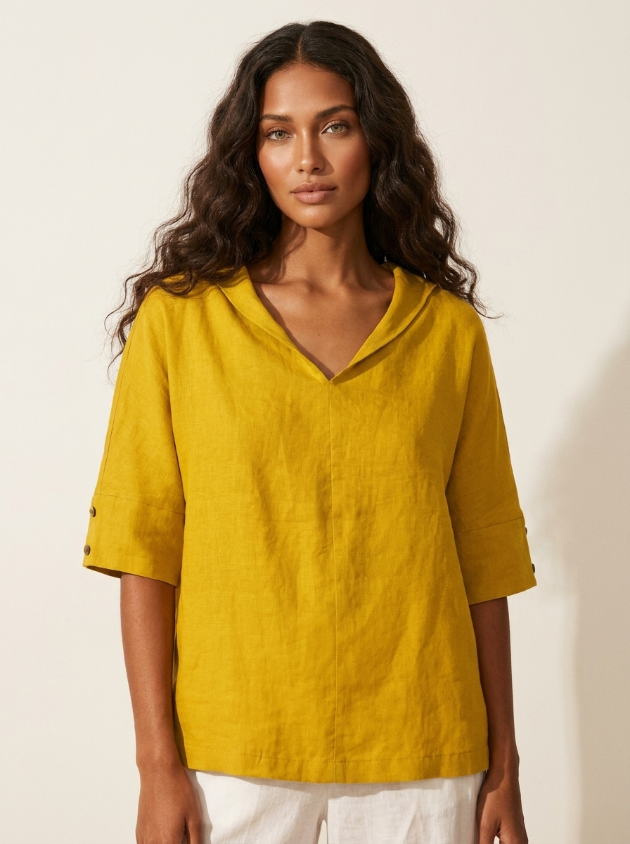 Luchtige Blouse met Elegante Kraag - Sanne
