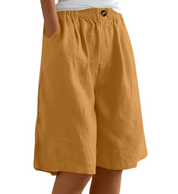 Luchtige Linnen look bermudashort - Madelon