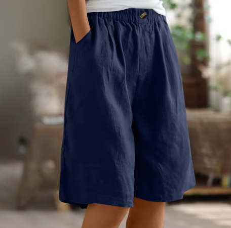 Luchtige Linnen look bermudashort - Madelon