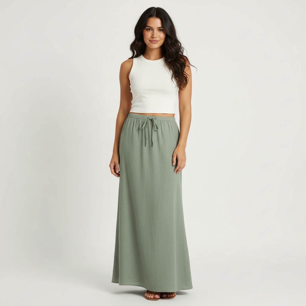 Luchtige Maxi Dames Rok – Muse