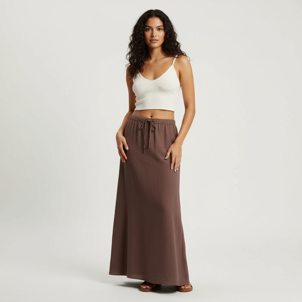 Luchtige Maxi Dames Rok – Muse