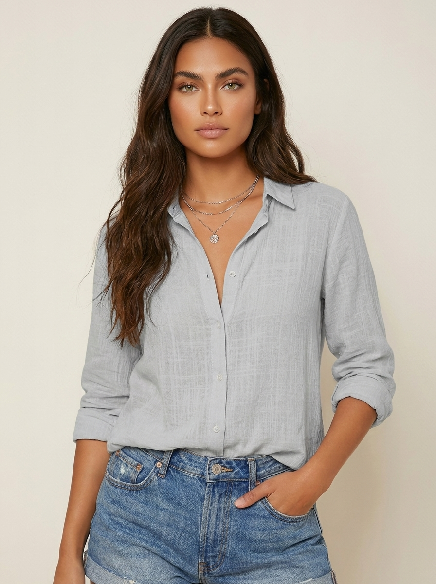 Luchtige blouse met knoopsluiting - Sophie